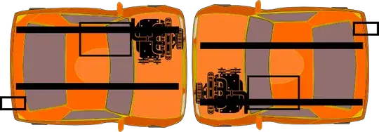 Cars crash from above