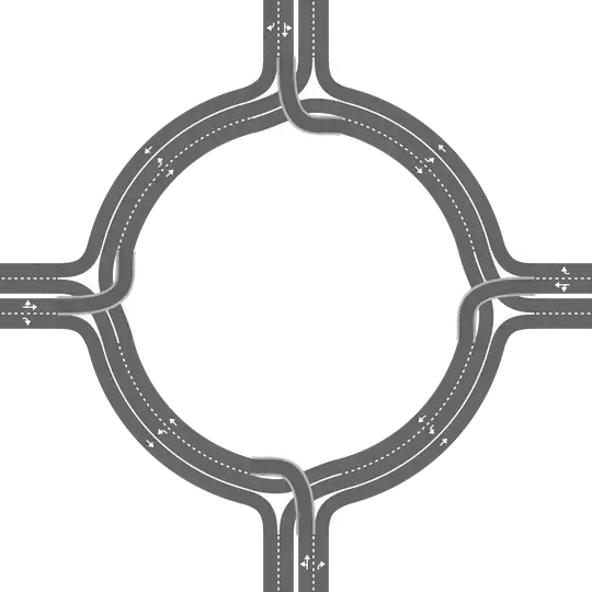 Diverging Roundabout