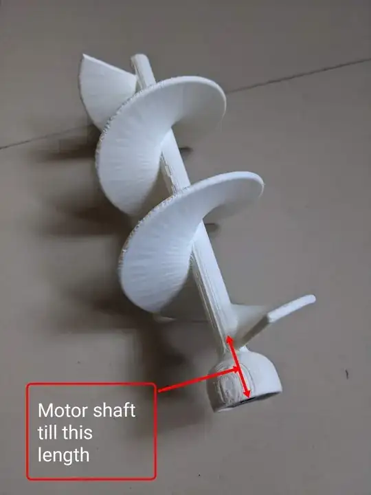 Auger - Top view - 2