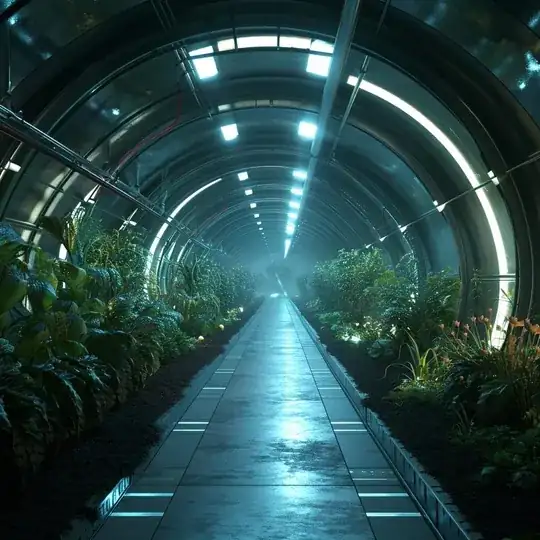 undergrond base with crops