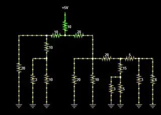 screenshot of falstad link in answer