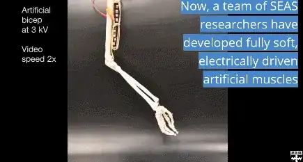 Artificial muscles using dielectric elastomers