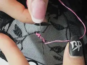 How to Sew Torn Lace