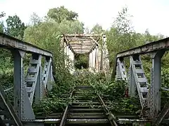 Overgrown track - tag with railway=disused