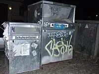 Altkleider-Container, Zentrum für Ost-Europa Hilfe e.V., Farbe: silber