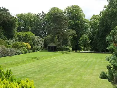 Belsay Hall - croquet lawn (2)