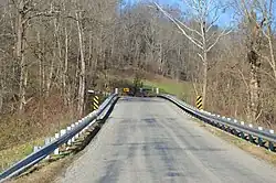 Bennett Schoolhouse Road at Harrison Mills in Harrison Township, Scioto County