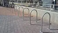 Inverted U-Type Bike Rack, each with a capacity of two bikes.