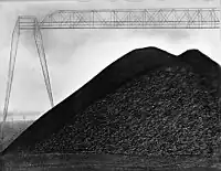 A coal storage pile. resource=coal