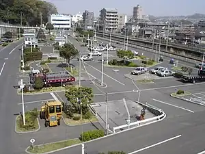 A driving school training ground in Tokyo]