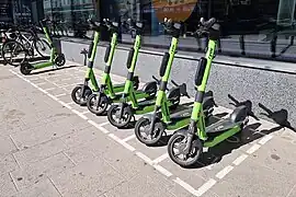 Stellflächen für Elektrokleinstfahrzeuge / E-Tretroller