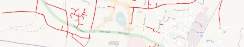 Unknown roads overlay