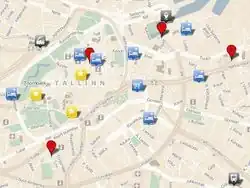 Map of Venue options and other important places