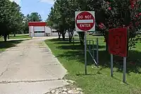 Driveway to a fire station in the United States (which does not lead to a parking lot): highway=service service=driveway access=no emergency=designated