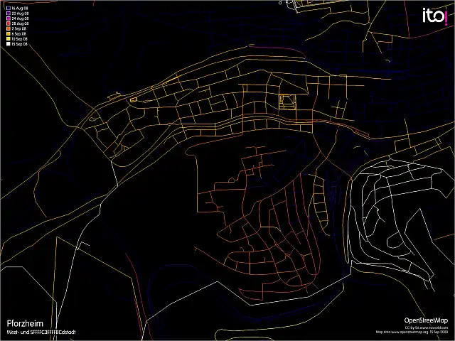 south-west of Pforzheim