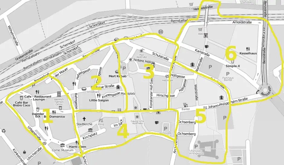 Kernstadt Schorndorf