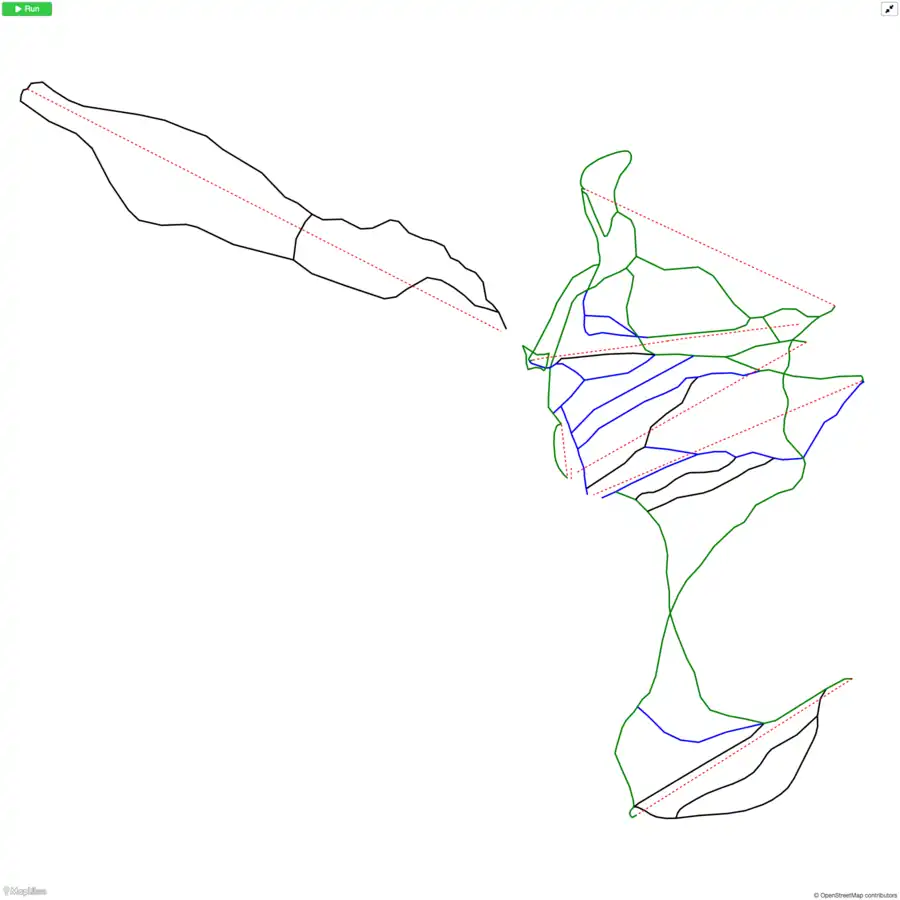 Minimalist Ski Map View Source