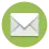 a white envelope of a letter on a green background