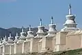 Stupas at Erdene Zuu Monastery, Karakorum, Mongolia