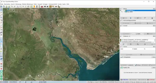Editando o bloque seleccionado no JOSM