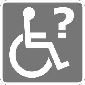 wheelchair tag missing pictogram