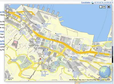 Modelos de edificios en 3D representados usando aceleración por hardware WebGL. Febrero de 2013.
