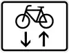 Zusatzzeichen 1000-33 - Radverkehr im Gegenverkehr, StVO 1997