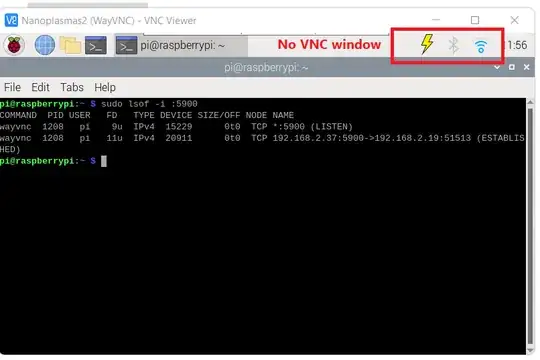 No vnc window