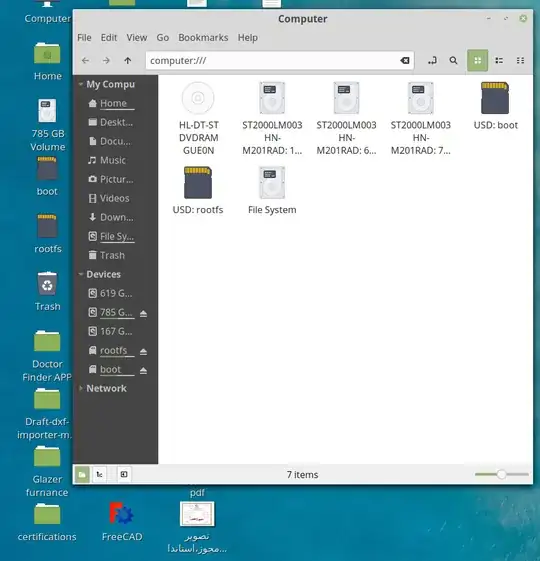SD card two partition