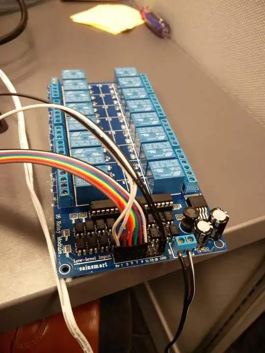 Power connections to relay