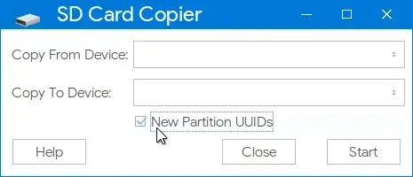 screenshot of piclone
