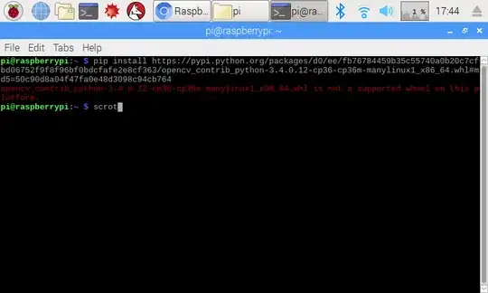 The next error I recieve