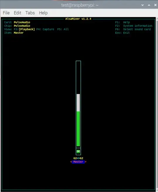 AlsaMixer Default Device