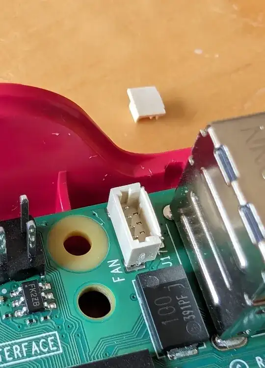 pi5 with fan socket cap removed