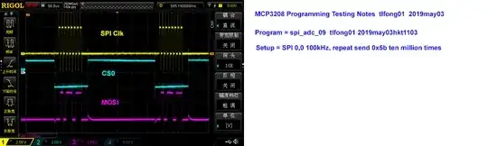 mcp3208 repeat send