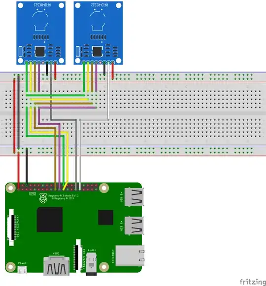 Schematic using 2 readers