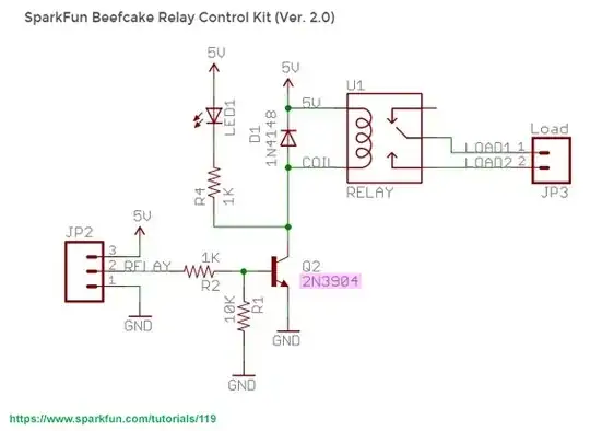 SparkFun relay control kit schematic