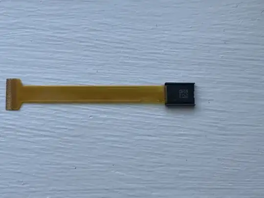 Display and ribbon cable Display and ribbon cable