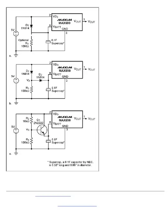 Large Capacitor Replaces Backup Battery