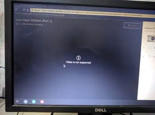  Video not supported by chrome