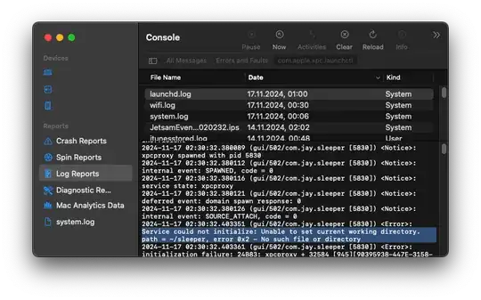 Console.app and launchd.log