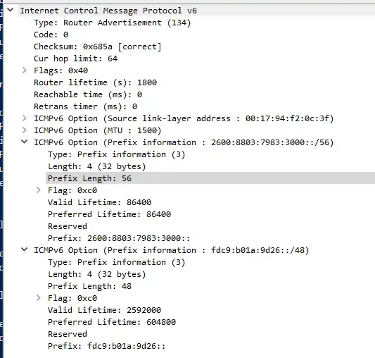 router advertisement contents