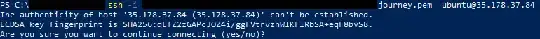 ssh command in PowerShell