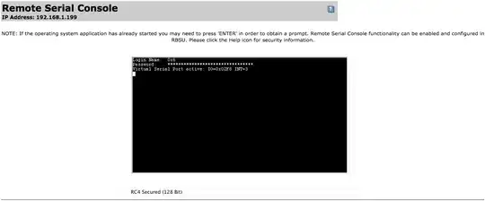 Remote Serial Console from iLO2 - The screen is not interactive (not responding)
