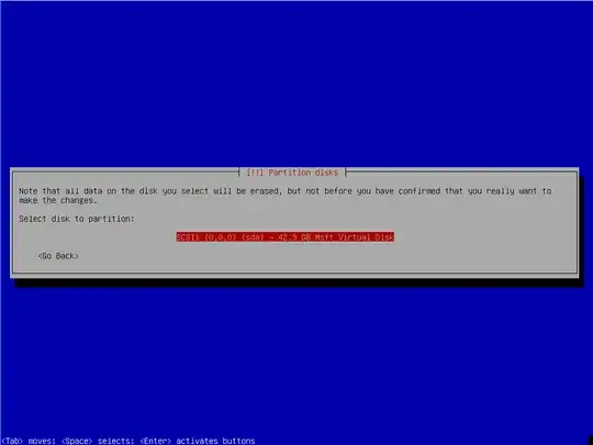 Debian installer select disk prompt