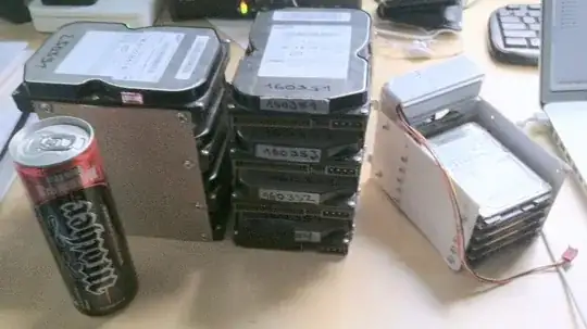 some of the make-shift storage space