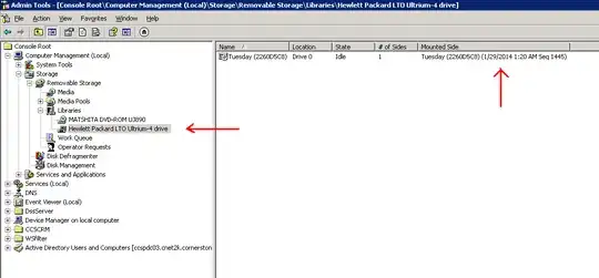 Drive showing media loaded