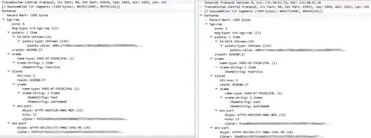 Kerberos response for kvno and ksu, looks identical