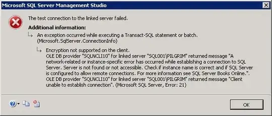 SQL Error: Encryption not supported on the client