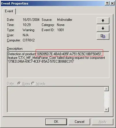 Msi self repair in windows's event viewer